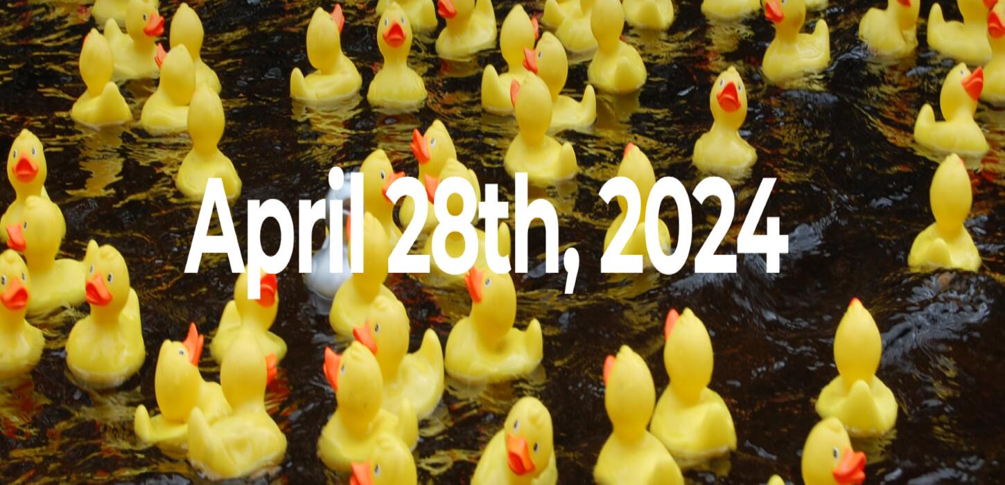 April 28, 2024 -- IT'S ALMOST RACE TIME!!  Get ready for the amazing AdironDUCK Race!